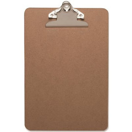 Business Source 6 in. x 9 in. Clipboard with Standard Metal Clip, Brown