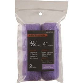 PRIVATE BRAND UNBRANDED 4 in. x 3/8 in.High-Capacity Polyester Knit Mini Paint Roller (2-Pack ) PRIVATE BRAND UNBRANDED 4 in. x 3/8 in.High-Capacity Polyester Knit Mini Paint Roller (2-Pack )