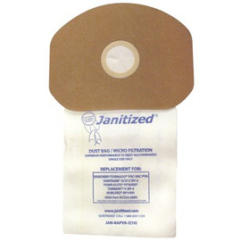 JANITIZED Vacuum Bag for KARCHER PAC-VAC PV6 (10-Bags/Pack) Equivalent to C352-2500, 9007784, CMBP-10, BV-2