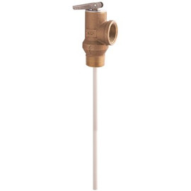 Watts 3/4 in. Brass Self Closing Temperature And Pressure Relief Valve, 150 psi, 210 Deg.F