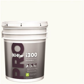 BEHR PRO 5 gal. i300 White Eggshell Interior Paint