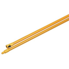 Carlisle Sanitary Maintenance FLO-THRU FIBERGLASS HANDLE, YELLOW, 60 IN.
