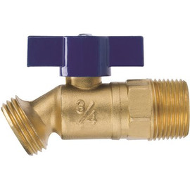 NIBCO 1/2 in. Brass Quarter Turn No Kink Hose Bibb