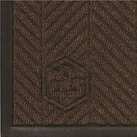 M+A Matting WaterHog Eco Elite Classic Chestnut Brown 35 in. x 59 in. Universal Cleated Backing Indoor / Outdoor Mat