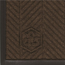 M+A Matting WaterHog Eco Elite Classic Chestnut Brown 45 in. x 70 in. Universal Cleated Backing Indoor / Outdoor Mat