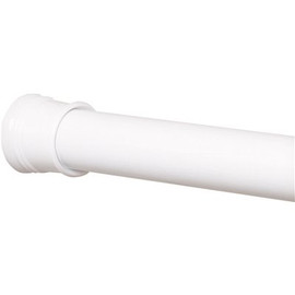 ProPlus 27 in. to 40 in. Adjustable Tension Shower Rod in White