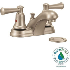 CLEVELAND FAUCET GROUP Capstone 4 in. Centerset 2-Handle Bathroom Faucet in Brushed Nickel