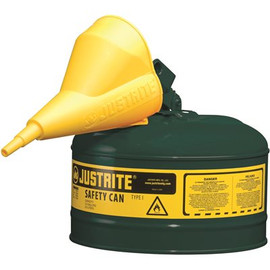 JUSTRITE MFG SFTY CAN 2.5 GAL GREEN W/FUN