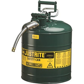 JUSTRITE MFG SFTY CAN 5 GL GREEN W/HOSE