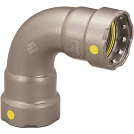 Viega MegaPressG 1-1/2 in. x 1-1/2 in. Carbon Steel 90-Degree Elbow Fitting