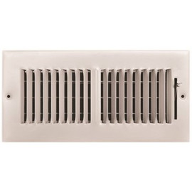 TruAire 10 in. x 4 in. 2-Way Steel Wall/Ceiling Register