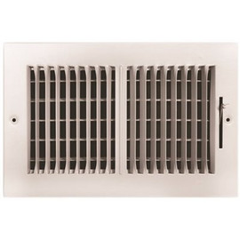 TruAire 10 in. x 6 in. 2-Way Steel Wall/Ceiling Register TruAire 10 in. x 6 in. 2-Way Steel Wall/Ceiling Register