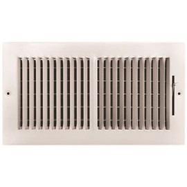 TruAire 12 in. x 6 in. 2-Way Steel Wall/Ceiling Register TruAire 12 in. x 6 in. 2-Way Steel Wall/Ceiling Register