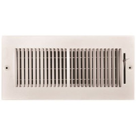 TruAire 10 in. x 4 in. 2-Way Steel Wall/Ceiling Register 1/3 in. Fin Spacing TruAire 10 in. x 4 in. 2-Way Steel Wall/Ceiling Register 1/3 in. Fin Spacing
