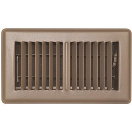 TruAire 4 in. x 8 in. Brown Floor Register