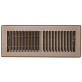 TruAire 4 in. x 12 in. Brown Floor Register