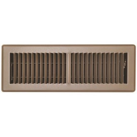 TruAire 4 in. x 14 in. Floor Register , Brown