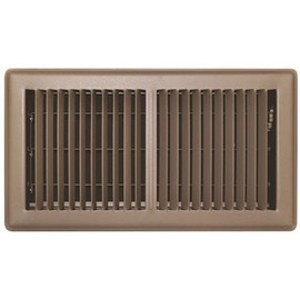 TruAire 6 in. x 12 in. Brown Floor Register