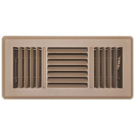 TruAire 4 in. x 10 in. 3-Way Brown Floor Register