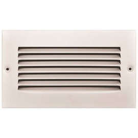 TruAire 8 in. x 4 in. White Stamped Return Air Grille