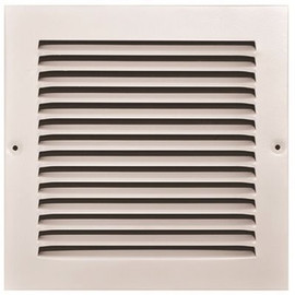 TruAire 8 in. x 8 in. White Stamped Return Air Grille