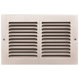 TruAire 10 in. x 6 in. White Stamped Return Air Grille