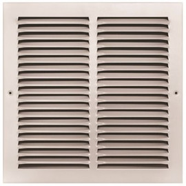 TruAire 12 in. x 12 in. White Stamped Return Air Grille