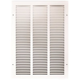 TruAire 14 in. x 20 in. White Stamped Return Air Grille