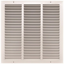TruAire 18 in. x 18 in. White Stamped Return Air Grille