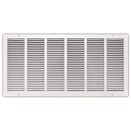 TruAire 30 in. x 14 in. White Stamped Return Air Grille