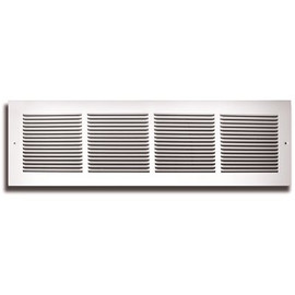 TruAire 14 in. x 6 in. White 1/3 in. Fin Spaced Return Air Grille