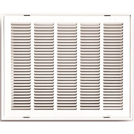 TruAire 20 in. x 20 in. White Stamped Hinged Return Air Filter Grille