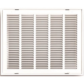 TruAire 24 in. x 12 in. White Stamped Hinged Return Air Filter Grille