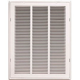 TruAire 16 in. x 20 in. White Stamped Return Air Filter Grille with Removable Face