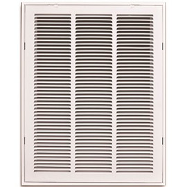 TruAire 20 in. x 25 in. White Stamped Return Air Filter Grille with Removable Face