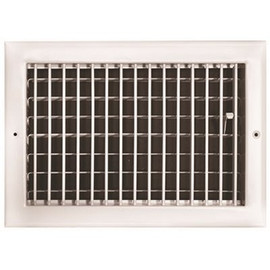 TruAire 12 in. x 8 in. Adjustable 1 Way Wall/Ceiling Register TruAire 12 in. x 8 in. Adjustable 1 Way Wall/Ceiling Register