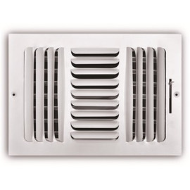 TruAire 12 in. x 8 in. 3-Way Fixed Curved Blade Wall/Ceiling Register TruAire 12 in. x 8 in. 3-Way Fixed Curved Blade Wall/Ceiling Register