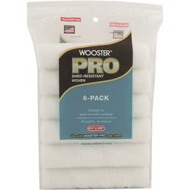 Wooster 6-1/2 in. x 3/8 in. High-Density Woven Cage Frame Roller (6-Pack)