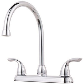 Pfister Pfirst Series 2-Handle Standard Kitchen Faucet in Polished Chrome