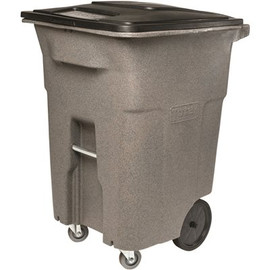 TOTER 32 GAL CASTR CRT, GRY