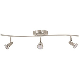 Monument 30-3/8 in. 3-Light Brushed Nickel Track Lighting Kit