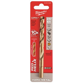 Milwaukee 25/64 in. Cobalt Red Helix Drill Bit