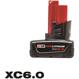 Milwaukee M12 12-Volt Lithium-Ion XC Extended Capacity 6.0Ah Battery Pack