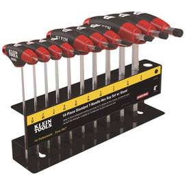 Klein Tools Journeyman SAE T-Handle Set with Stand (10-Piece)