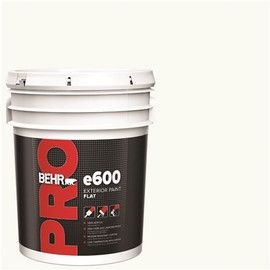 BEHR PRO 5 gal. e600 White Flat Exterior Paint