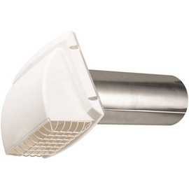 Everbilt Wide Mouth Dryer Vent Hood in White