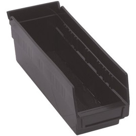 Quantum Storage Systems 1.4 Qt. Economy Shelf Bin in Black (36-Pack)