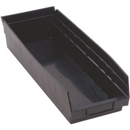 Quantum Storage Systems 3 Qt. Economy Shelf Bin in Black (20-Pack)