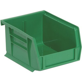 QUANTUM STORAGE SYSTEMS 1.2 Gal. Ultra Series Stack and Hang Storage Bin in Green(24-Pack)