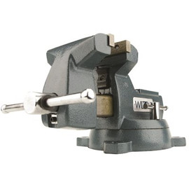 Wilton 4 in. Mechanics Vise with Swivel Base, 3-7/16 in. Throat Depth